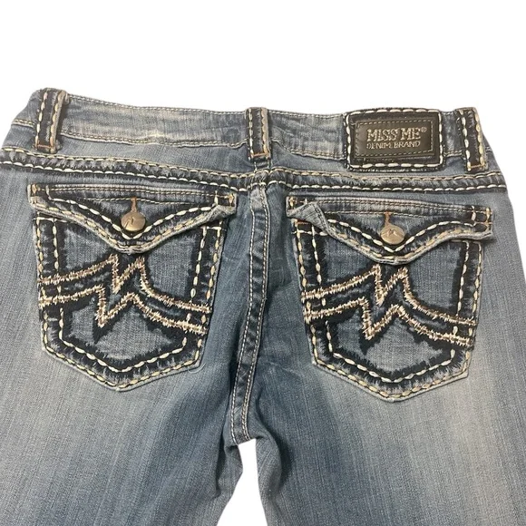 Miss Me denim brand Irene Boot Blue Jeans - Picture 6 of 7